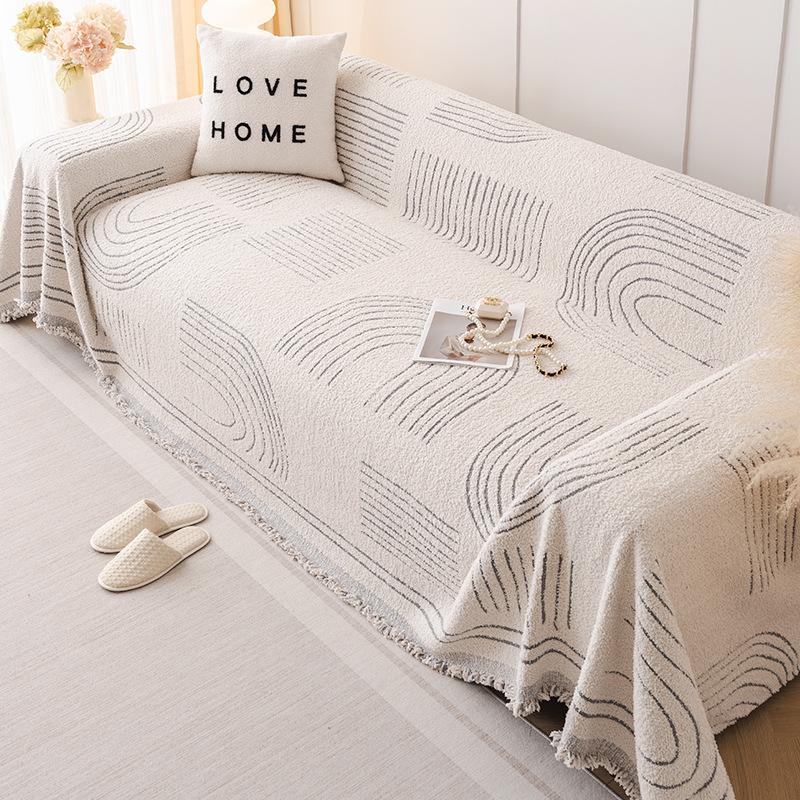 Winter Plush Sofa Towel Cover Cloth A Piece of Universal All-inclusive Sofa Cushion Thickened Non-slip Sofa Cover Full Cover Blanket