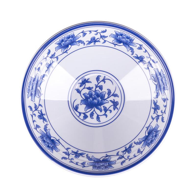 ZISIZ Melamine Blue and White Ramen Bowl