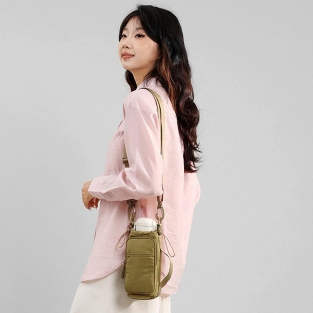 Large Capacity Crossbody Phone Pouch Nylon Women's Fitness Bag Water Bottle Storage Bag  Gym