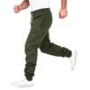 Heren Katoenen Joggingbroek met Manchetten, Elastische Taille, Stretch, Casual Atletische Broek voor Lente en Herfst