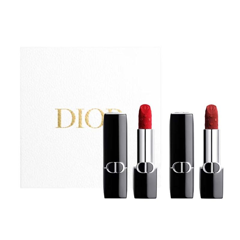 

DIOR Intense Blue Gold Lipstick Dual Pack Makeup Set Easy to Color Natural 3.5g+3.5g синий