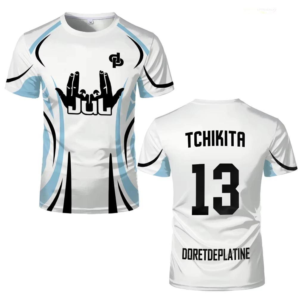 JUL Football Jersey Sport Quick-dry Breathable Men T-shirt DP Outdoor Street Racing Team Training Short-sleeve Clothing Y2K TOP
