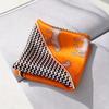 Orange Striped Horse Square Scarf Women's Natural Silk Scarf Casual Versatile Decoration Small Neck Scarf