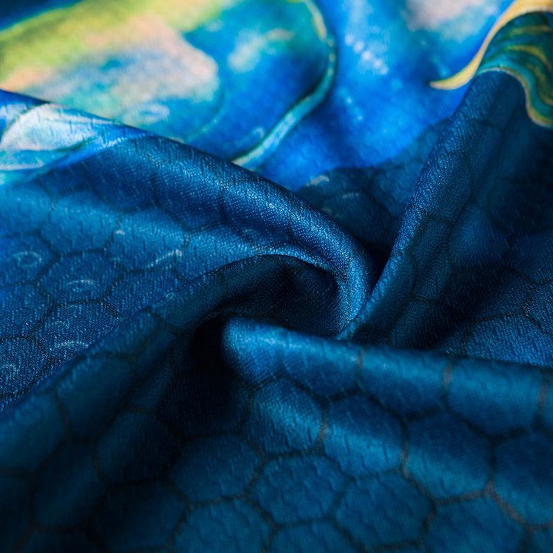 Men's Long Sleeve Mesh Fishing Shirt: Outdoor Sun Protection, Breathable, Sweat-Absorbent, Stand Collar, Printed Design.