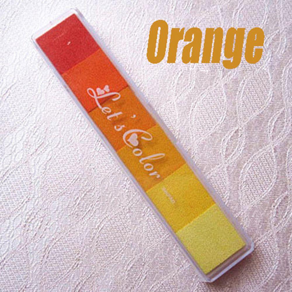 1 Pc Kids Toys Non-Toxic Gradient Color Ink Pad DIY Inkpad Rubber Stamp Oil Based Finger Print Nice Gift for Children Stamp