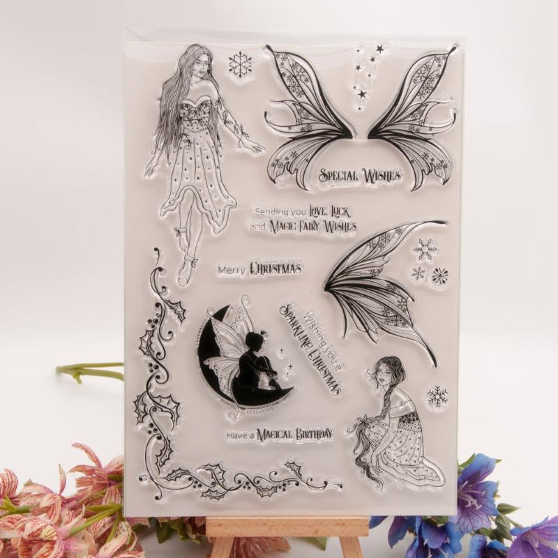 Clear Stamps for Card Making Transparent Stamps Clear for Paper Card Photo Album and DIY Scrapbooking Crafting Supplies