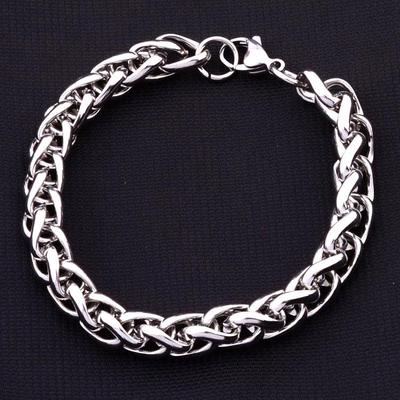Bracciale da uomo in acciaio inossidabile con osso di drago blu - Stile Hip Hop