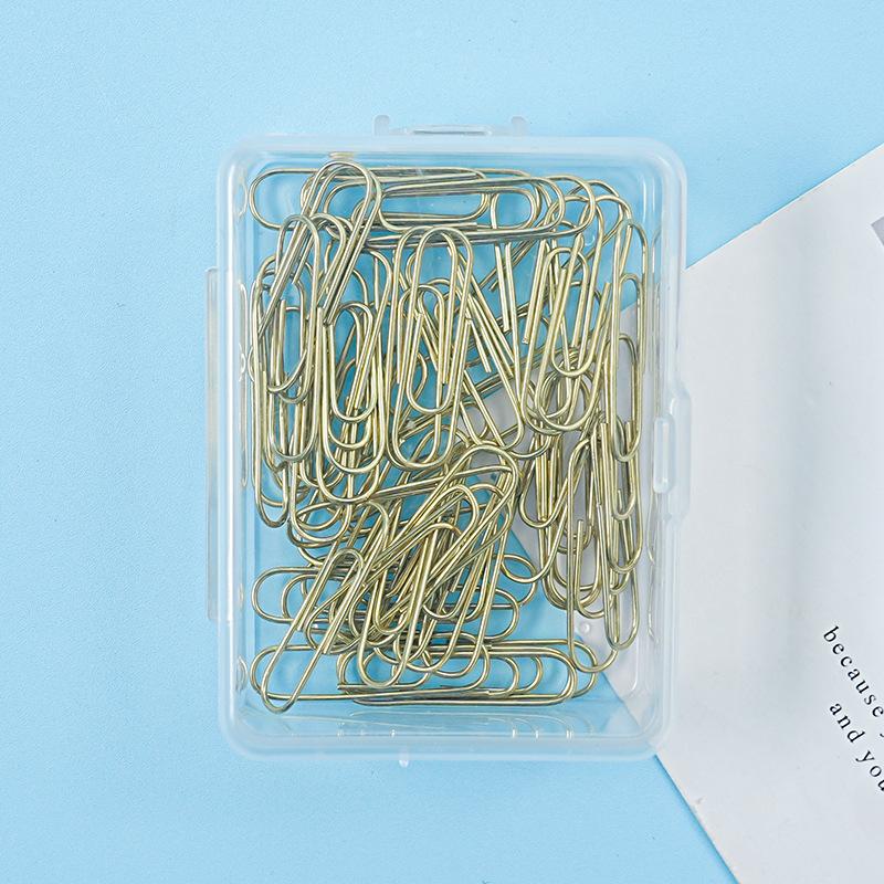 28mm Paperclip Creative Paper Clip Macaron-colored Metal Binding Financial Office Supplies