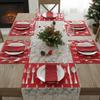 4PCS Stain-resistant Christmas Tableware Mat Anti-slip Tableware Insulated Mats  Party