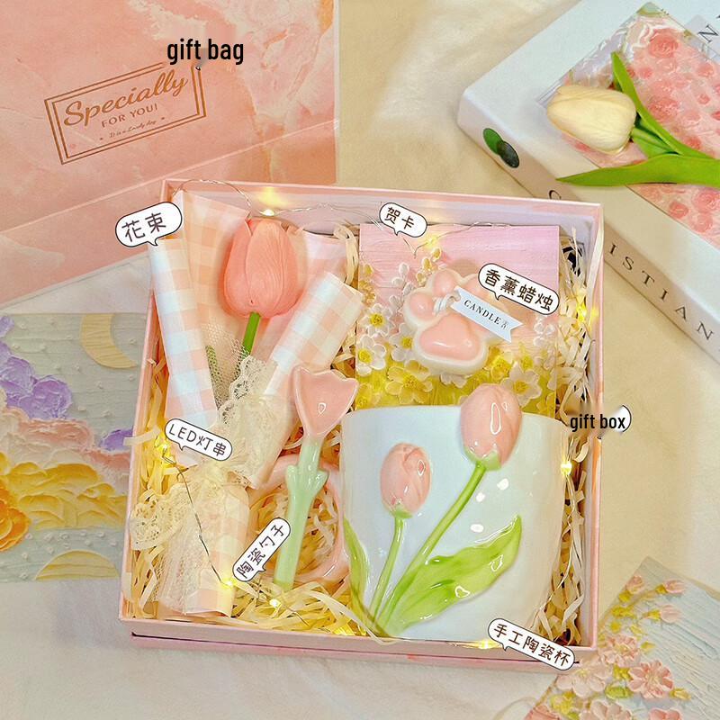 

Elegant Tulip Cup Gift Set for Mother s Day