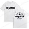Funny Gym Life T-Shirts for Women Workout Summer Short Sleeve Tees Motivational Positive Tees Cute Exercise Fitness Tops