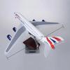 Airways 1:160 Scale Diecast Plane Model British A380 Model Airplane Collection with LED Light Touch or Sound Control for Gifting