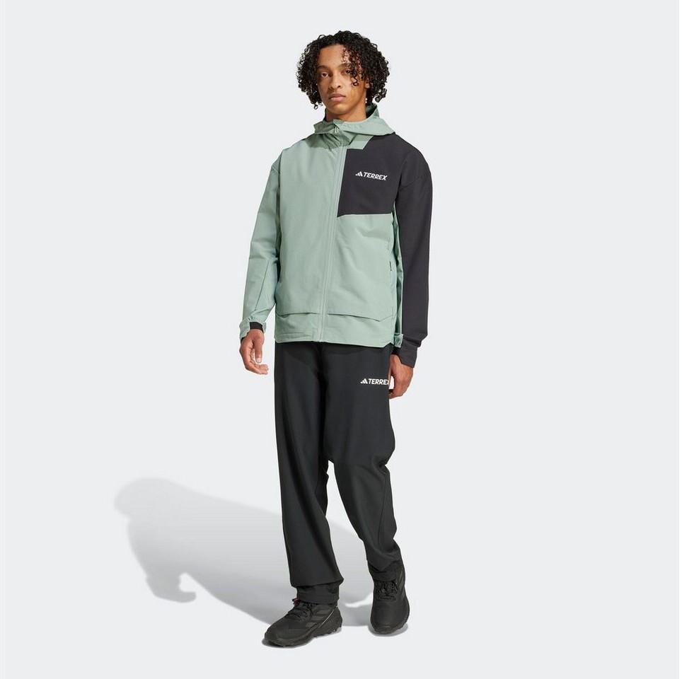 Куртка Adidas Terrex Softshell зелено-черная