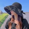 Sunscreen Hat Summer Female Sunshade UV Protection Empty Top Vinyl Shell Hat Large Brim Sunshade Face Outdoor Cycling Hat