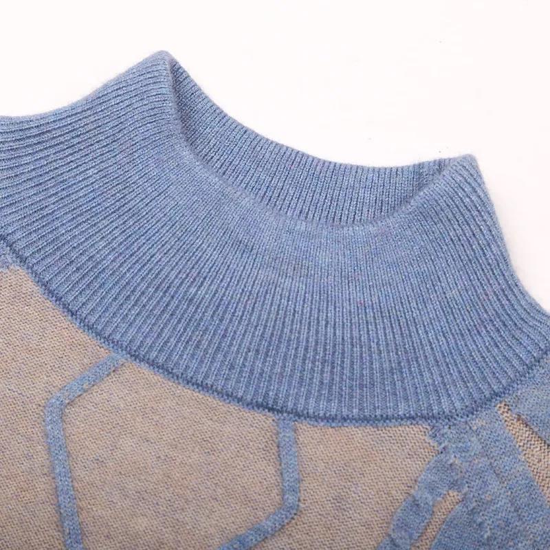 Maglione lavorato a maglia autunnale, pantaloni a gamba larga, completo da donna, taglie forti, autunno e inverno, moda casual, abiti autunnali