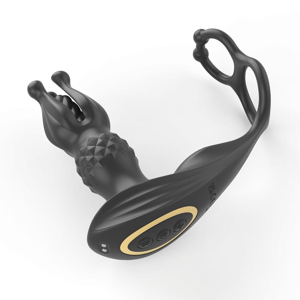 Prostate Massager Anal Vibrator Male Sex Toys for Men Anal Plug 9 Tension Shock Flapping Thrusting Vibrating Butt Plug Dildo 18+