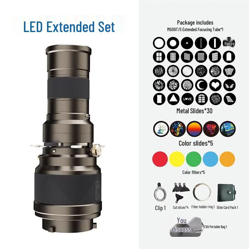 Miatu Photography LED Gobo Projection Spot Light Snoot