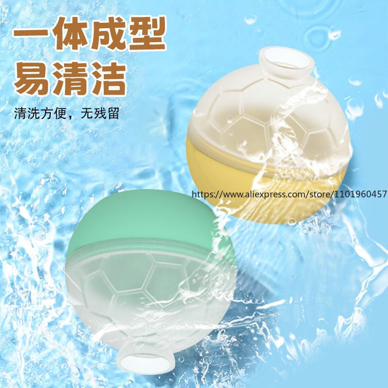 2pcs Silicone Ice Cube Tray with Ball Mold Whiskey  Mold Home Use Soccer Ball Tray  Mold