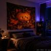 Halloween Tapestry Pumpkin Maple Leaf Spider Moon Print Bedroom Living Room Party Wall Hanging Decor Cloth