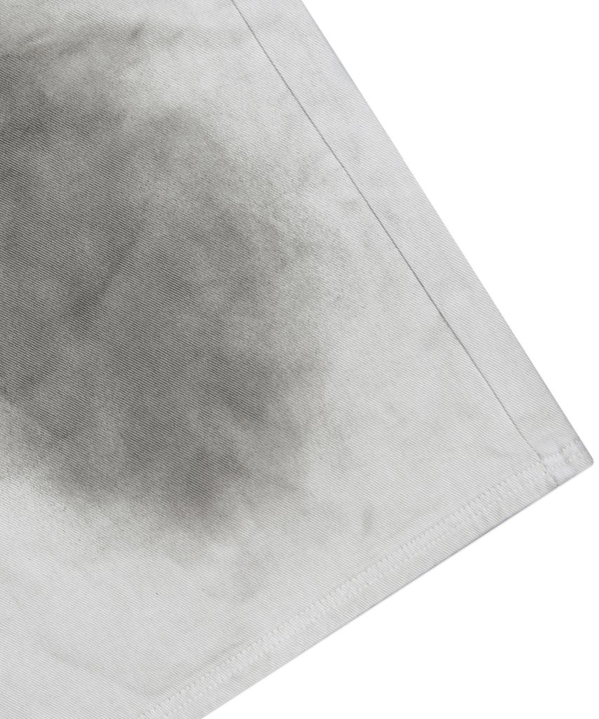 XTONZ Xp287 Dirty Washed Bermuda Cotton Pants (White)