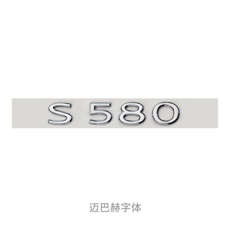 Car Emblem Badge 3D ABS Letter Sticker For Maybach S480 S580 S680 GLS480 GLS600 V12 Auto Trunk Fender Exterior Accessories G8