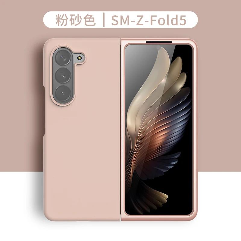 Liquid Silicone Case for Samsung Galaxy Z Fold 7 6 5 4 3 5G Comfortable Grip Soft Touch Rubber Anti-drop Protective Cover