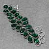 Chrome Diopside Pear Shape Gemstone Jewelry Set Gift Necklace Bracelet Earrings