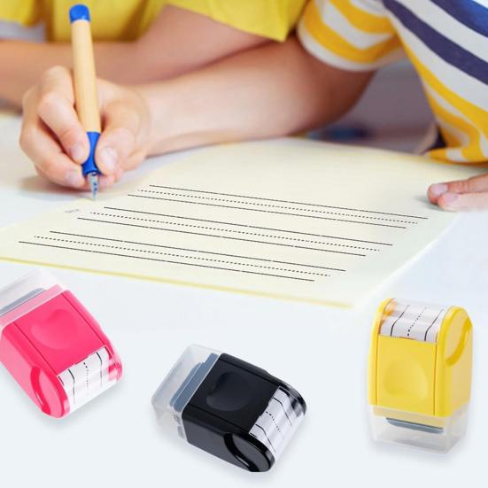 

Штамп для гоночной трассы, самоклеящаяся линия, дорожный штамп-роллер, компактный дизайн, портативный, штриховые линии для письма, тренировочный роликовый штамп для детей зелёный