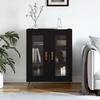 VidaXL Black Buffet 69.5x34x90 Cm Engineered Wood 827757