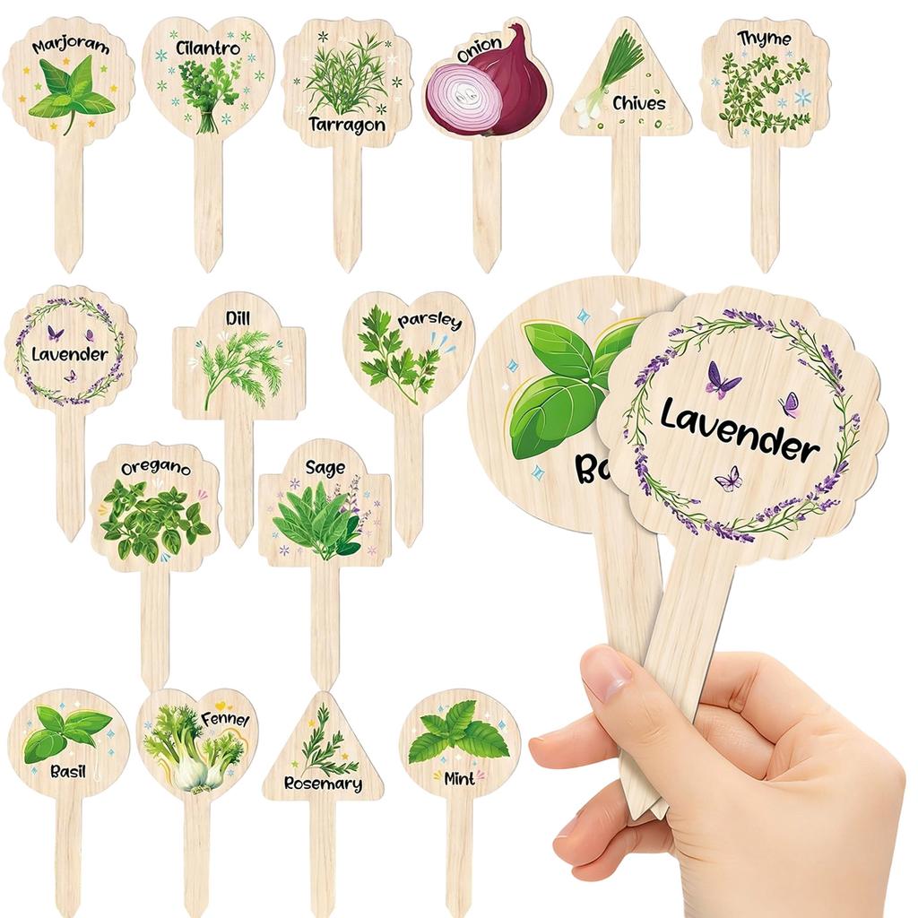 Plant Label Identification Set, 15 Garden Identification Signs, Outdoor Garden Plant Labels, Plant Labels