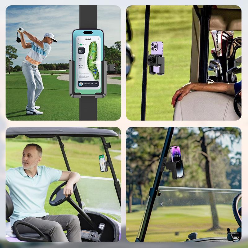 Magnetischer Handyhalter für Golfcarts & Laufbänder - Linsenfreundlich, Verstärkte Saugkraft, Faulheits-Halterung