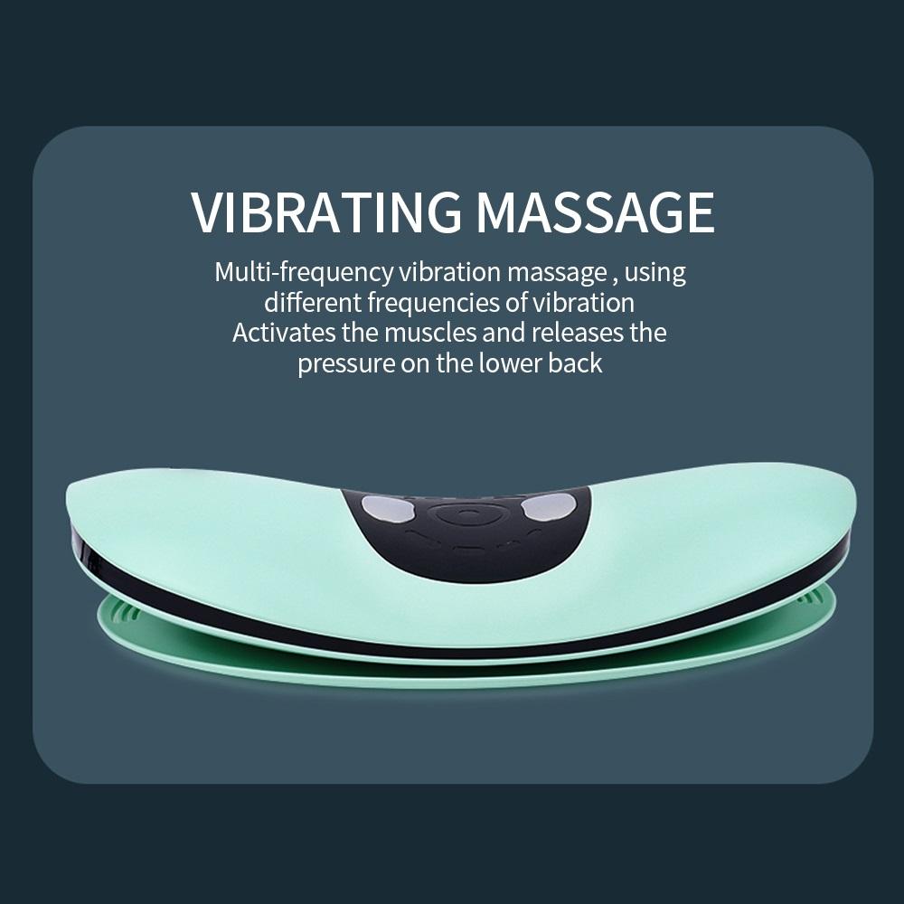 Electric Lumbar Traction Massager Adjustable Vibration Waist Massager Waist Spine Support Back Massage Machine Lumbar masajeador