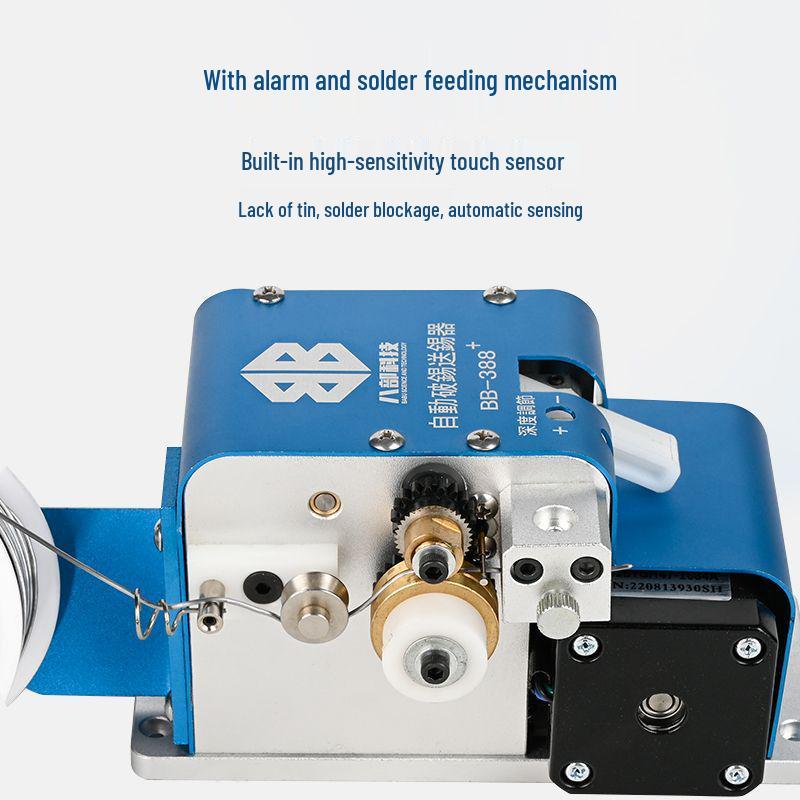 Soldering Machine with Tin Breaker and Alarm - Model BB-388+ Automatic Tin Breaking and Feeding System