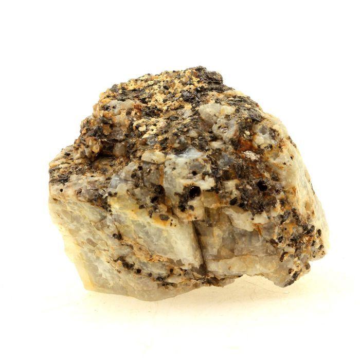 Pierres et Minéraux. Microcline + Biotite. 371.40 ct. Le Vieux Mayres, Ardèche, France.