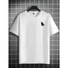 A Men'S Short-Sleeve T-Shirt, Featuring a Loose Fit And a Stylish Casual Round Neck, Suitable for Outdoor Wear In Spring And Summer