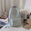 Fashion Korean version backpack large capacity letter trendy cool versatile casual backpack Harajuku junior high school college student schoolbag