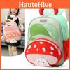 Kids Mushroom Pattern Backpack With Breathable Oxford Fabric And Double Shoulder Straps For Toddlers