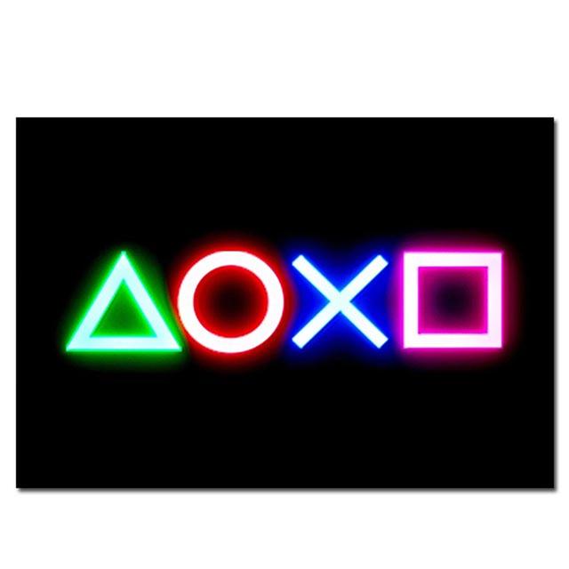 

Плакат для игровой комнаты, украшение, игровой принт, неоновая картина на холсте для геймера, настенная художественная картина для мальчиков, игровая комната, домашний декор, подарки Cuadros 21x30cm No Framed