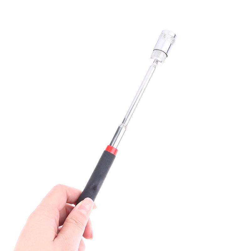 Telescopic Magnetic Pen Screw Nut Bolt Extendable Magnetic Pick Up Tool Portable Long Reach Led Light Adjustable Pickup Rod