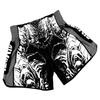 Muay Thai Kickbox Box MMA UFC Černobílé Ležérní Šortky Gym Sport Unisex Muži Ženy Cvičení Rychleschnoucí Potisk Elastický Vysoký Pas Trénink