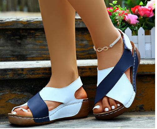 

Roman sandals women s summer 2024 new muffin thick bottom with skirt casual open-toed versatile beach cool 43