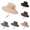 Fisherman Hat Men Sun Protection Waterproof Large Brim For Outdoor Summer Activities