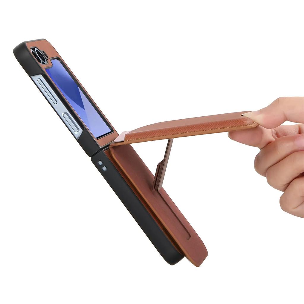 2 in 1 Detachable Vertical Cards Solt Cowboy Pattern Wallet Case For Samsung Galaxy Z Flip 7 FE 6 5 5G Flip6 Stand Pocket Cover