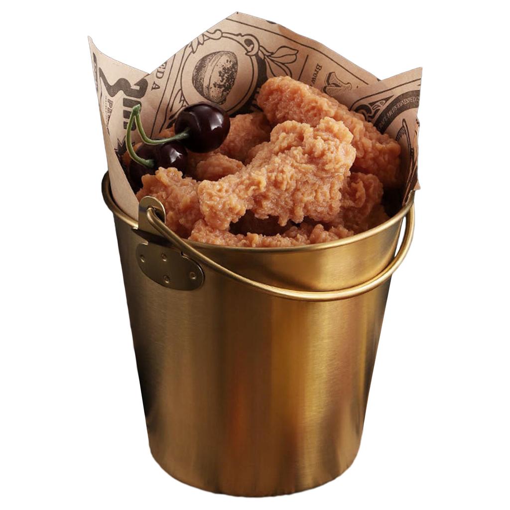 Secchiello Mini in Metallo Durevole Materiale Acciaio Inossidabile Secchielli per Dessert Contenitori per Caramelle Adatto per Uso Domestico e in Cucina