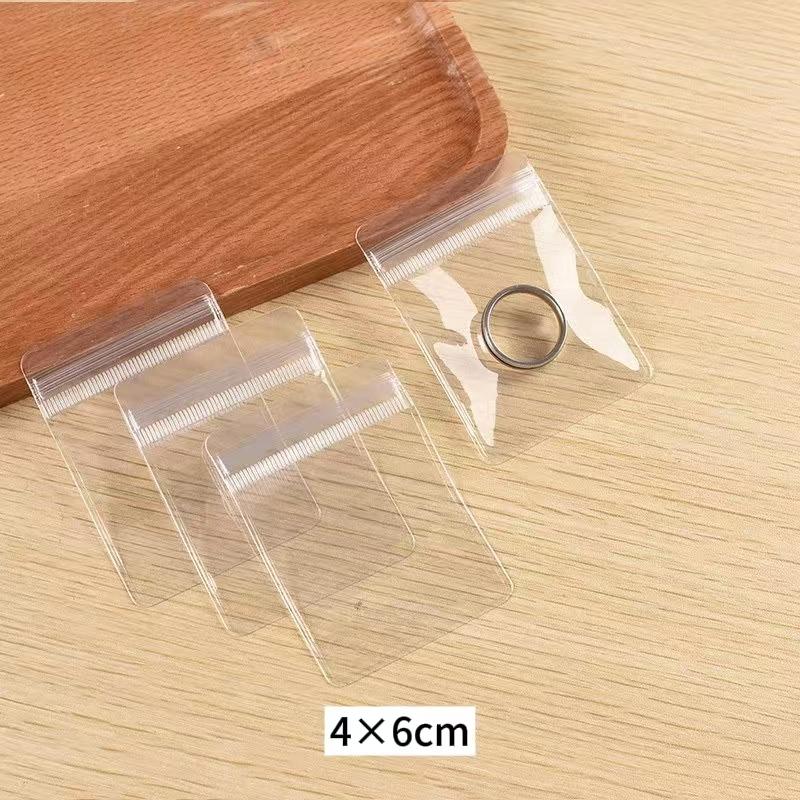 

PVC Anti-Oxidation Transparent Jewelry Storage Bag,Earring Jewelry,Thickened Sealed Bag,Stationery,Bracelet,Self Sealing Bag 10pcs