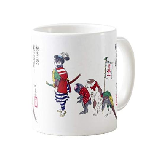 

Yoshitoshi Journey to Photo mug Tsukioka s Yoshitoshi s Sketch Momotaro s Onigashima mug (Ukiyo-e series)