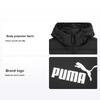 Letter Print Casual Hooded Down Jacket Men Outerwear Black 672411-01