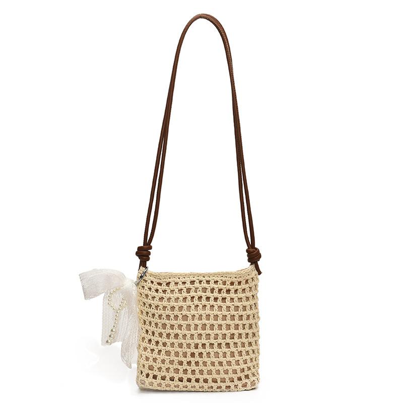 Summer Niche Messenger Bag Women's 2025 New Fashion and Leisure Versatile Seaside Vacation Woven Bag