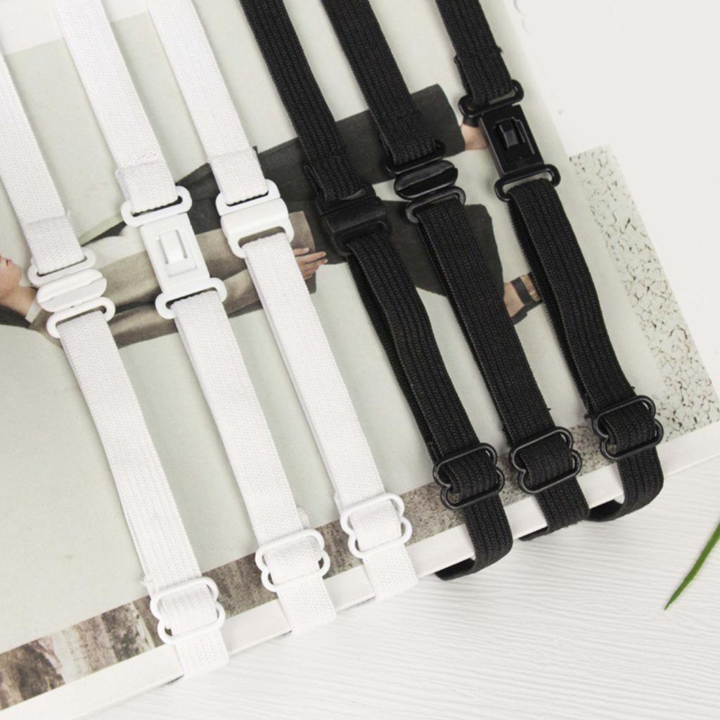 Nastavitelný 1 cm Šířka Motýlek Černá/Bílá Elastická Páska Pro Muže Ženy Teenagery Elegantní Černé Elastické Pásky pro Motýlka