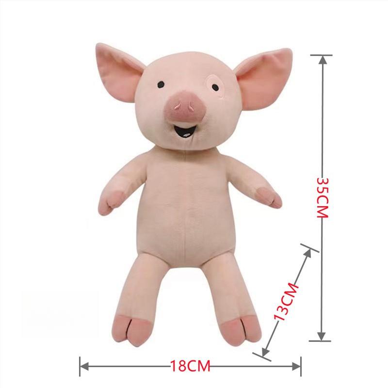 25cm Jeśli dasz myszce ciasteczko Pluszowa Lalka Anime Kreskówka Różowa Świnia Myszka Zabawki z Dziecięcej Książki Obrazkowej